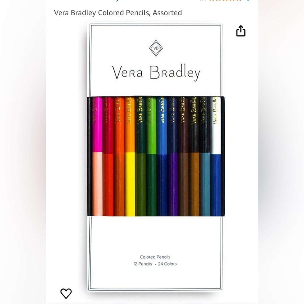 NIB Vera Bradley colored pencils